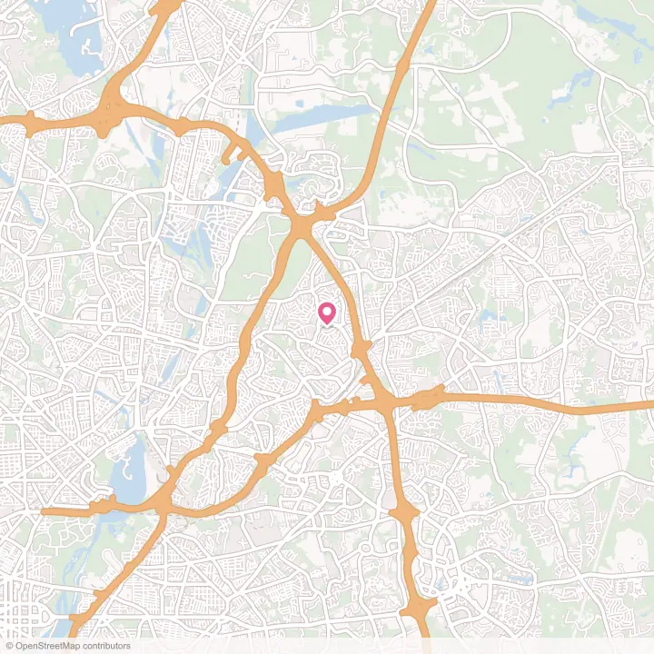 Map of the flower delivery area in New Carrollton, Maryland