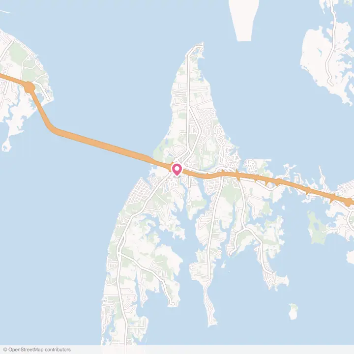 Map of the flower delivery area in Stevensville, Maryland