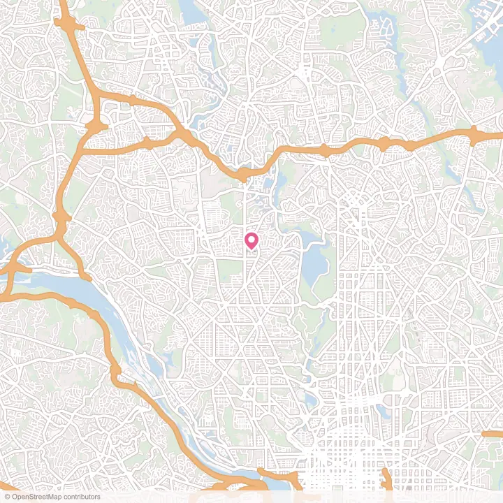 Map of the flower delivery area in Chevy Chase Section Three, Maryland