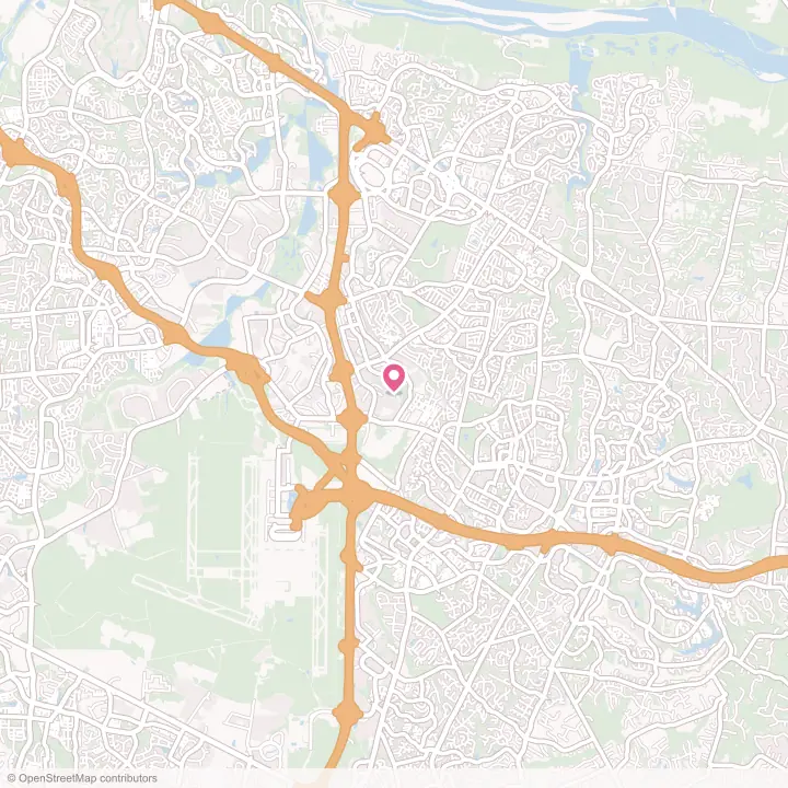 Map of the flower delivery area in Oak Grove, Virginia