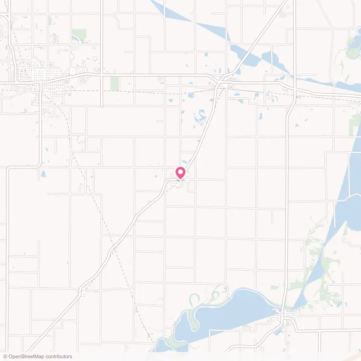 Map of the flower delivery area in Lyons, Indiana