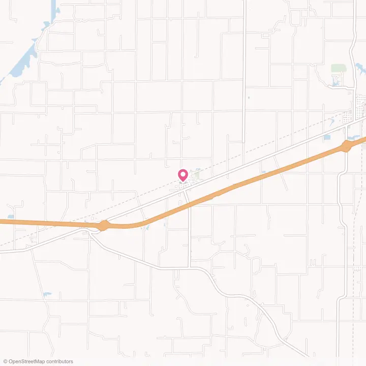 Map of the flower delivery area in Brownstown, Illinois