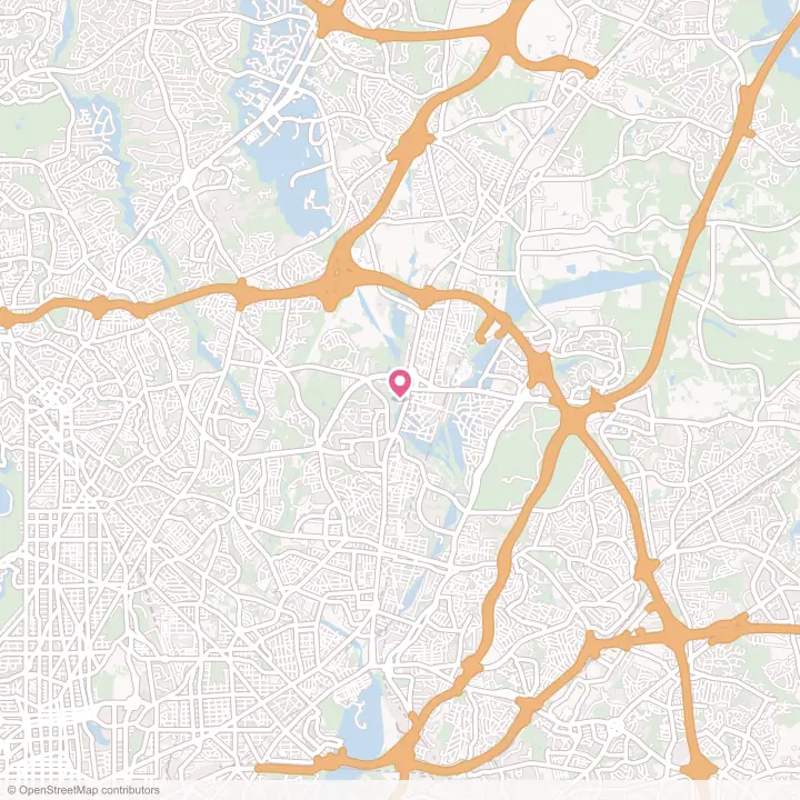 Map of the flower delivery area in College Park, Maryland