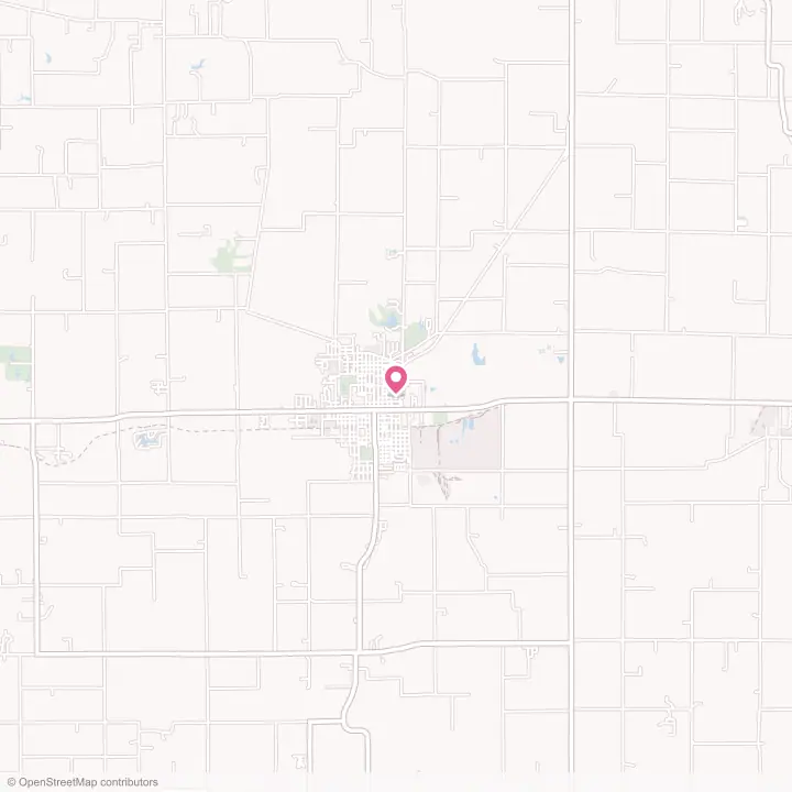 Map of the flower delivery area in Robinson, Illinois