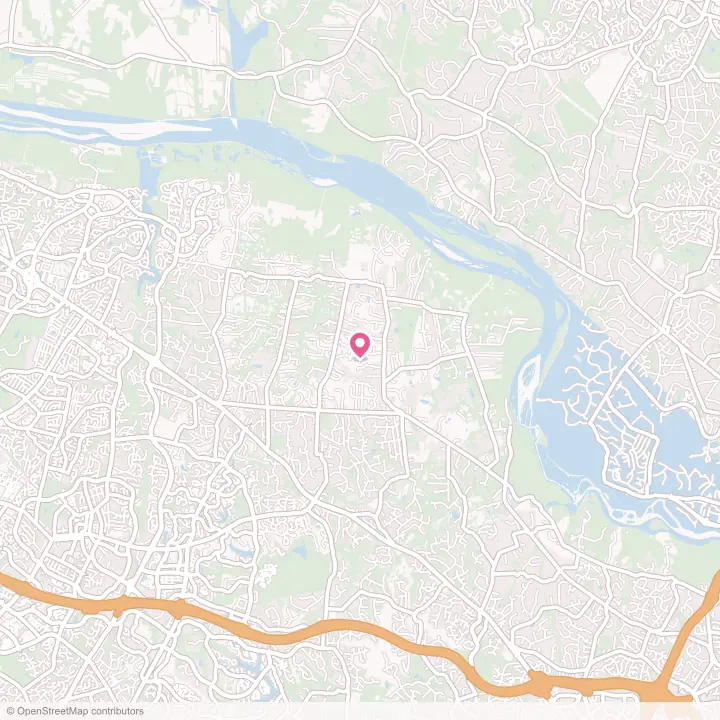 Map of the flower delivery area in Great Falls, Virginia