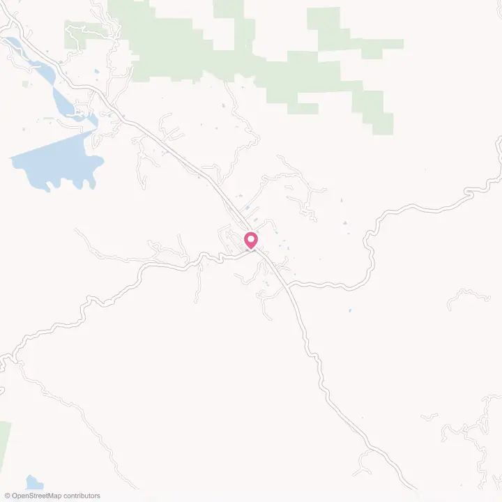 Map of the flower delivery area in Boonville, California