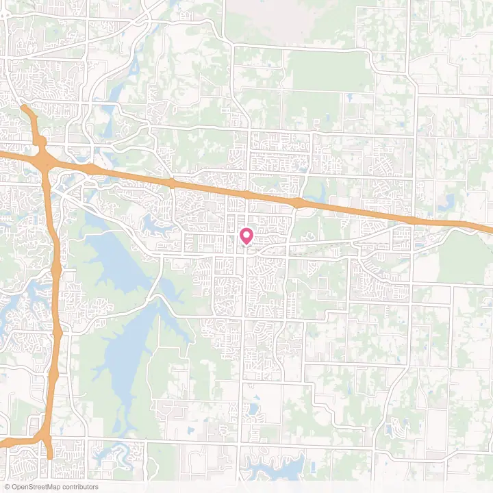 Map of the flower delivery area in Blue Springs, Missouri