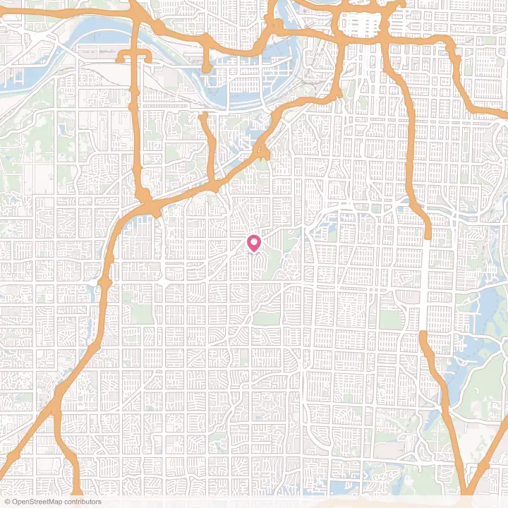 Map of the flower delivery area in Fairway, Kansas