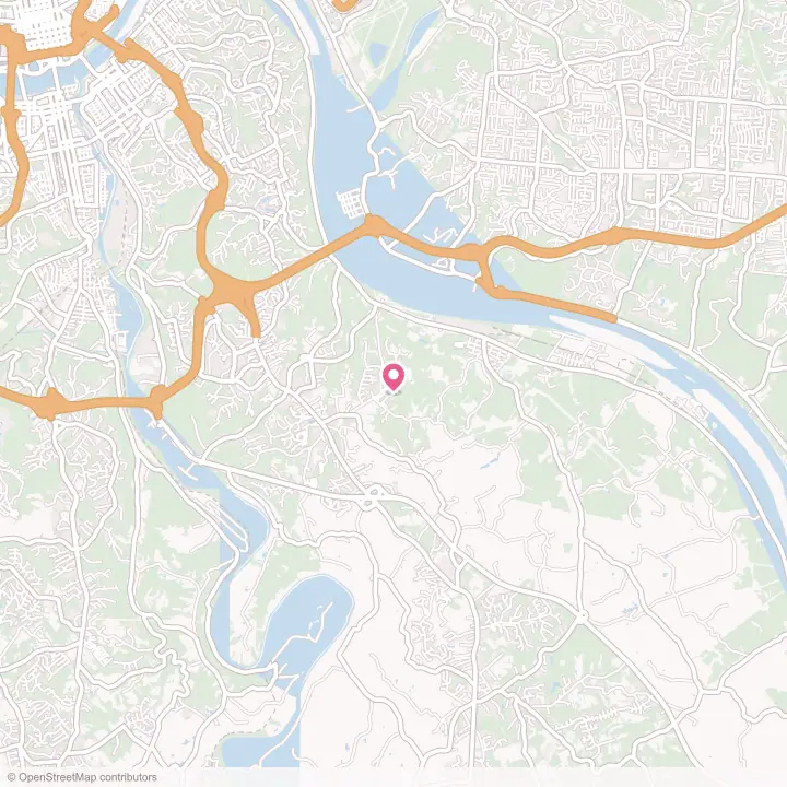 Map of the flower delivery area in Crestview, Kentucky