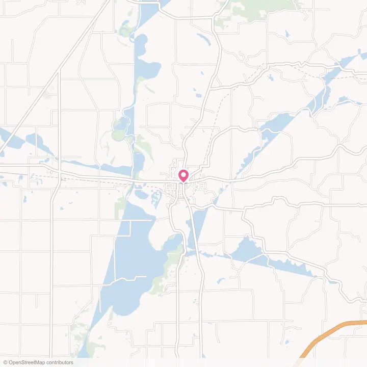 Map of the flower delivery area in Bloomfield, Indiana