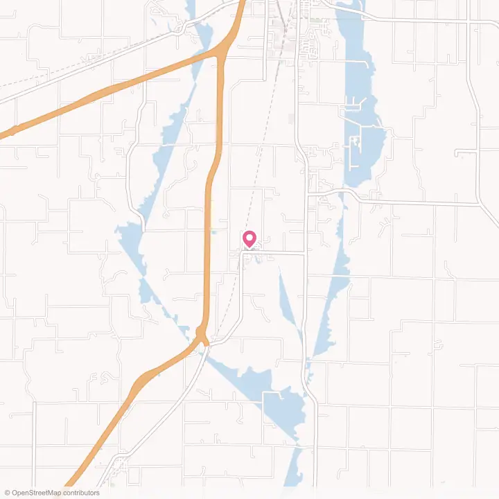 Map of the flower delivery area in Watson, Illinois