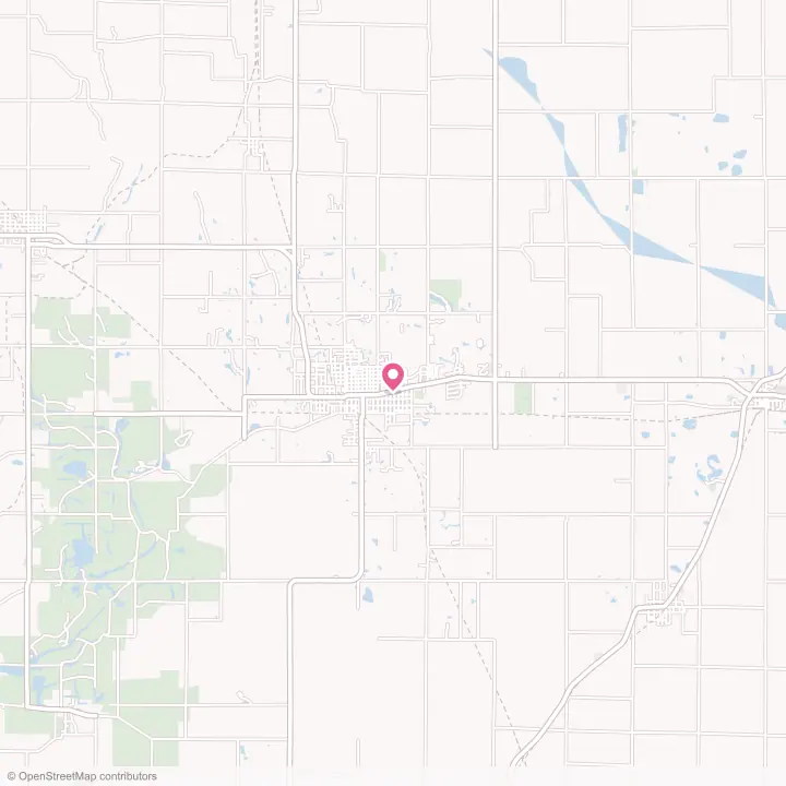 Map of the flower delivery area in Linton, Indiana