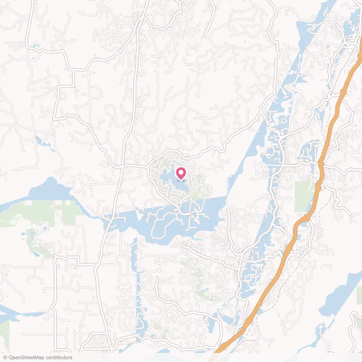 Map of the flower delivery area in Lake of the Pines, California