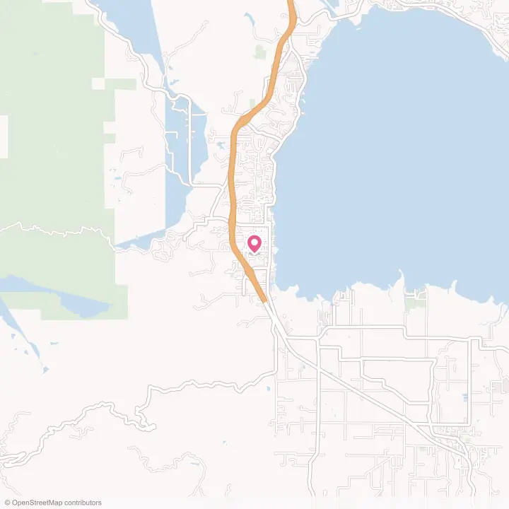 Map of the flower delivery area in Lakeport, California