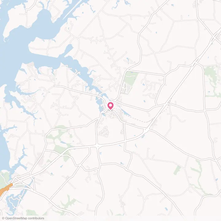 Map of the flower delivery area in Centreville, Maryland