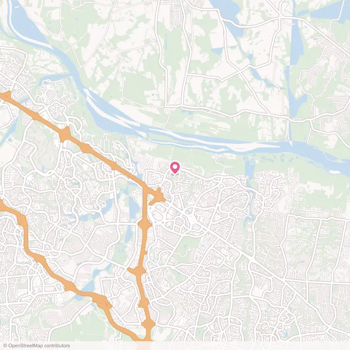 Map of the flower delivery area in Countryside, Virginia
