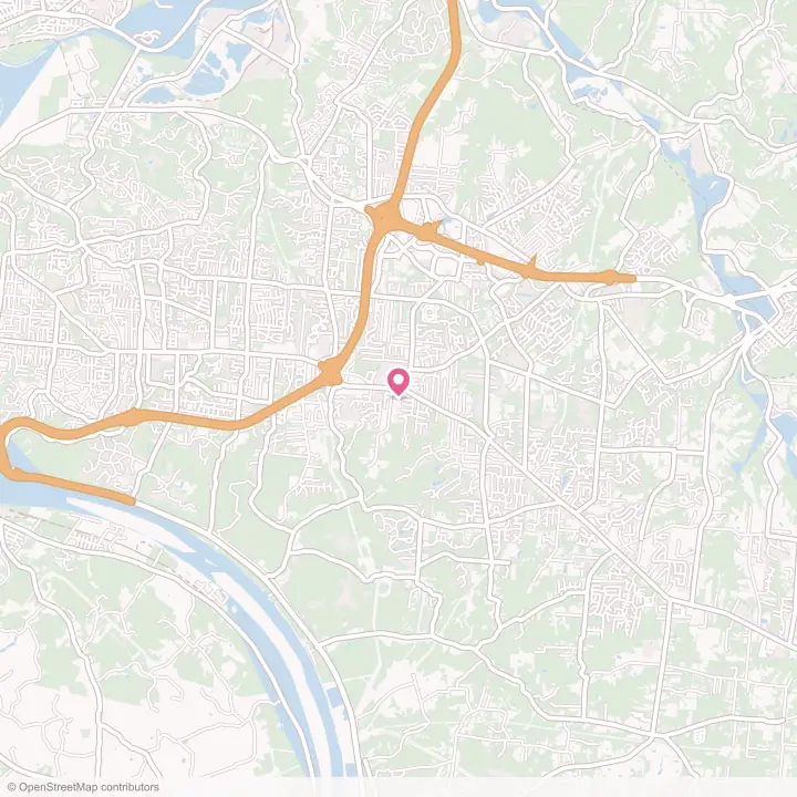 Map of the flower delivery area in Withamsville, Ohio