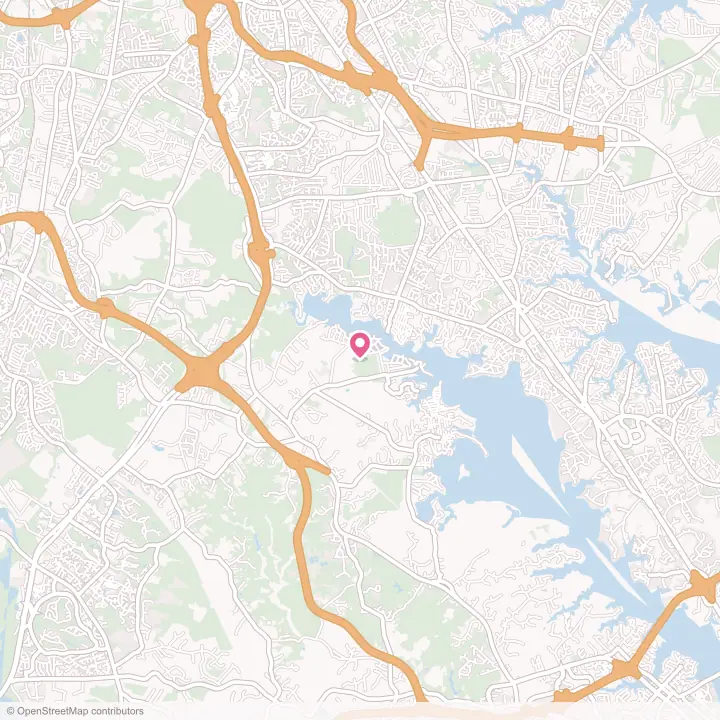 Map of the flower delivery area in Arden on the Severn, Maryland