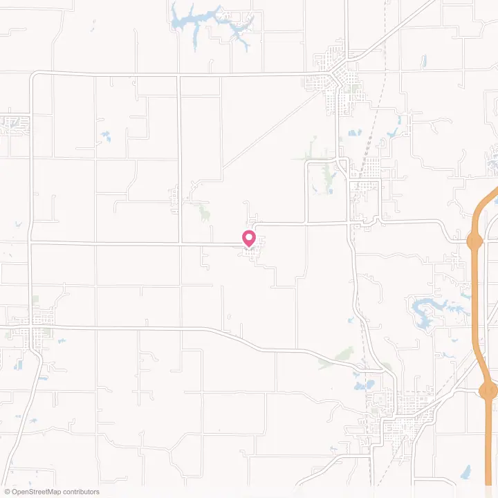 Map of the flower delivery area in Wilsonville, Illinois