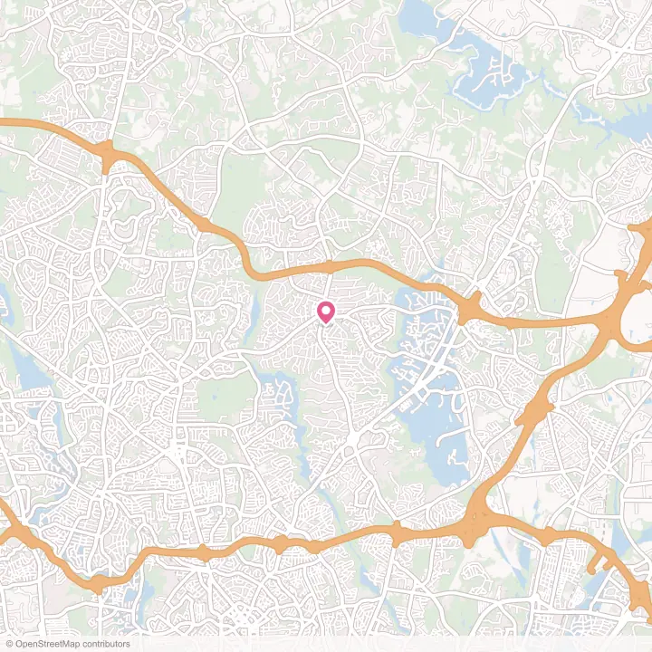 Map of the flower delivery area in Colesville, Maryland
