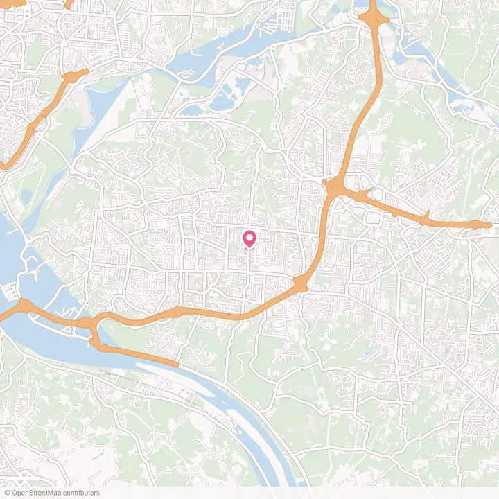 Map of the flower delivery area in Cherry Grove, Ohio