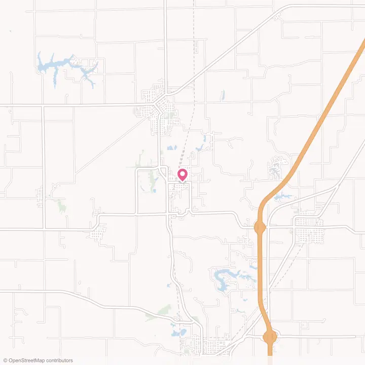 Map of the flower delivery area in Benld, Illinois