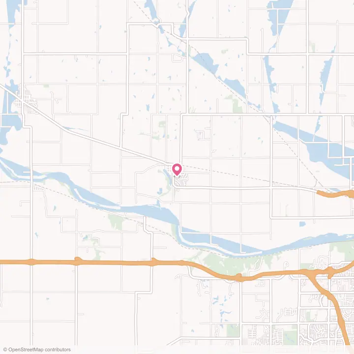Map of the flower delivery area in Silver Lake, Kansas