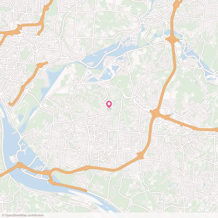 Map of the flower delivery area in Dry Run, Ohio