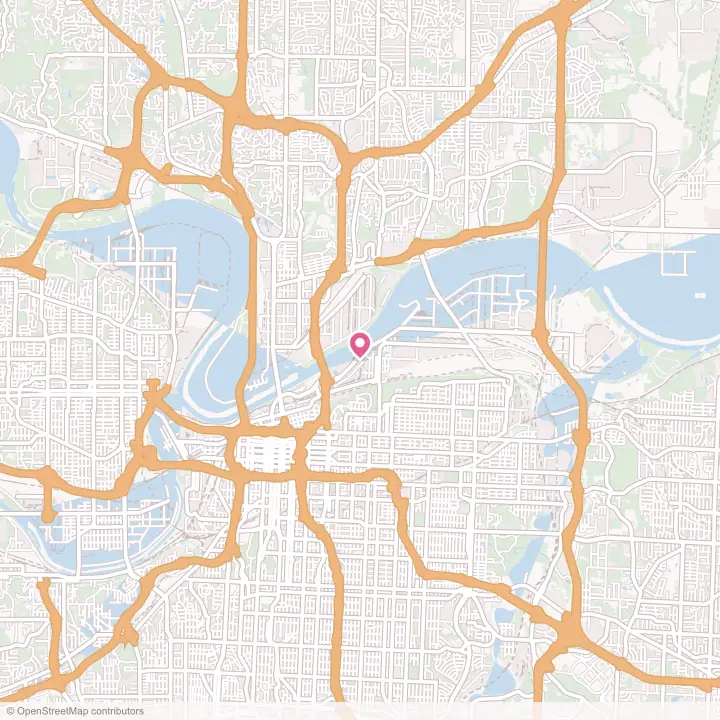 Map of the flower delivery area in Kansas City, Missouri
