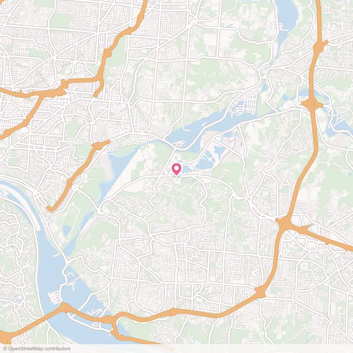 Map of the flower delivery area in Newtown, Ohio