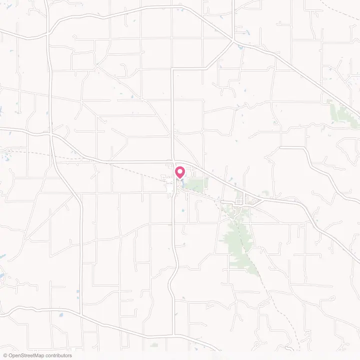 Map of the flower delivery area in Milan, Indiana