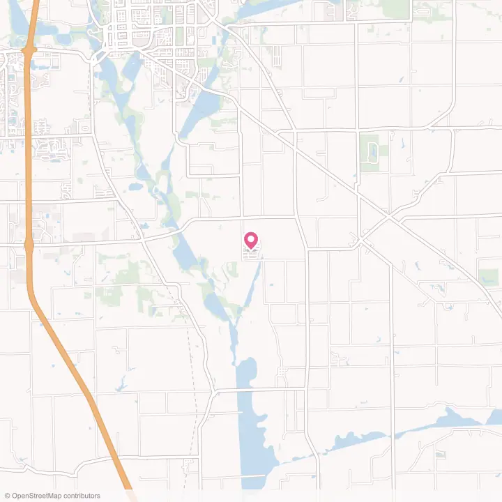 Map of the flower delivery area in Mineral Springs, Indiana