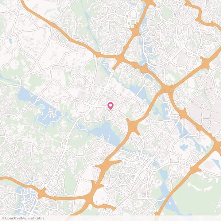 Map of the flower delivery area in Scaggsville, Maryland