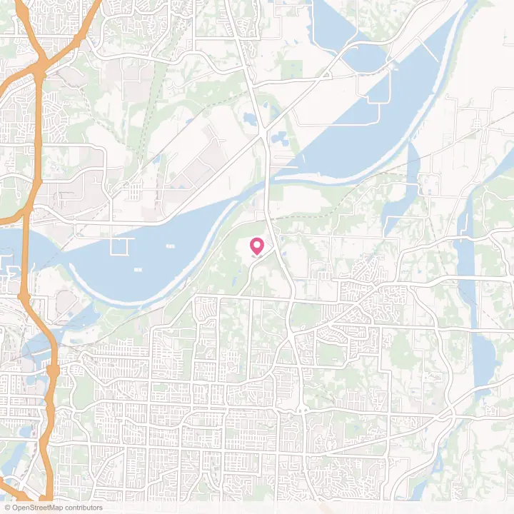 Map of the flower delivery area in Sugar Creek, Missouri