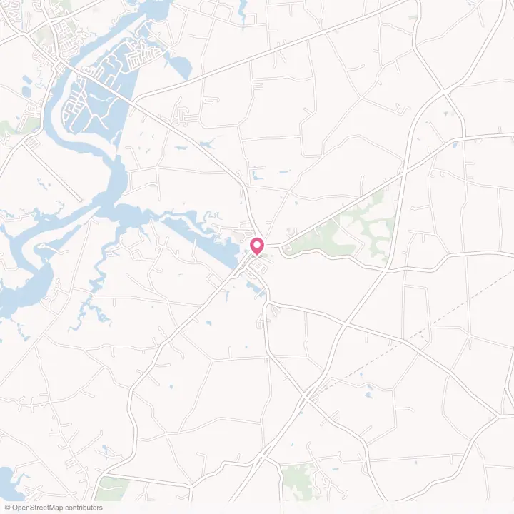 Map of the flower delivery area in Church Hill, Maryland