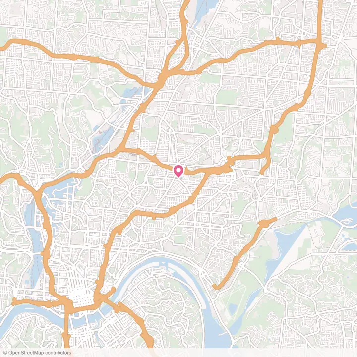 Map of the flower delivery area in Norwood, Ohio