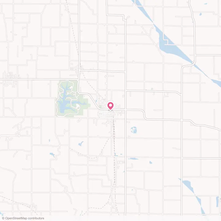 Map of the flower delivery area in Jasonville, Indiana