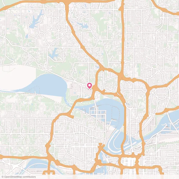 Map of the flower delivery area in Riverside, Missouri