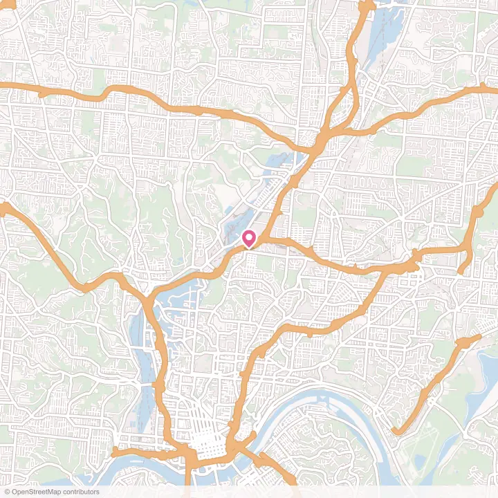 Map of the flower delivery area in St. Bernard, Ohio