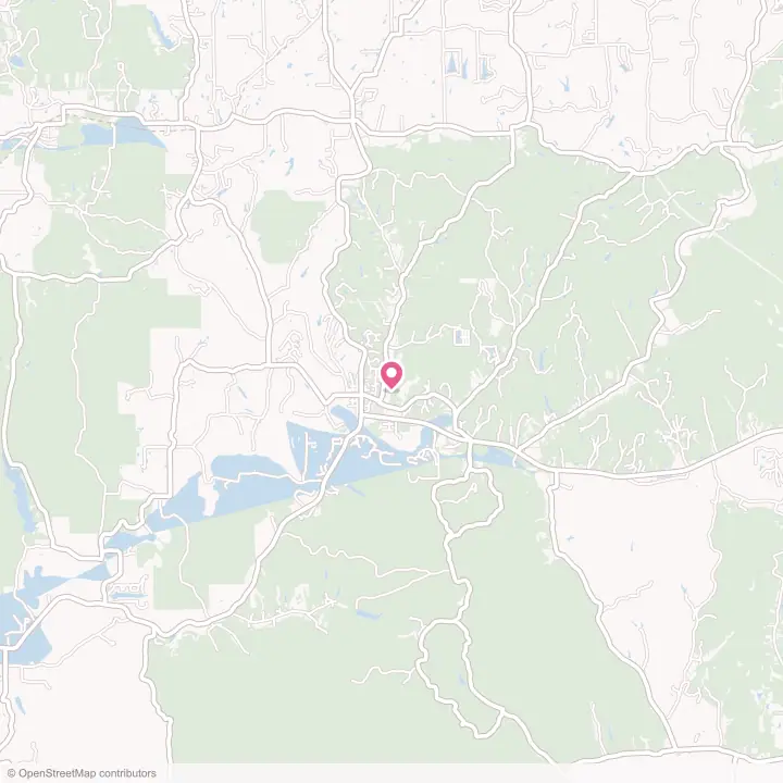 Map of the flower delivery area in Nashville, Indiana