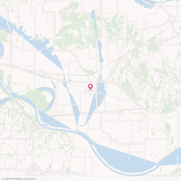 Map of the flower delivery area in Orrick, Missouri