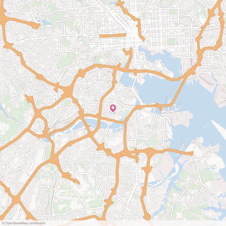 Map of the flower delivery area in Baltimore Highlands, Maryland