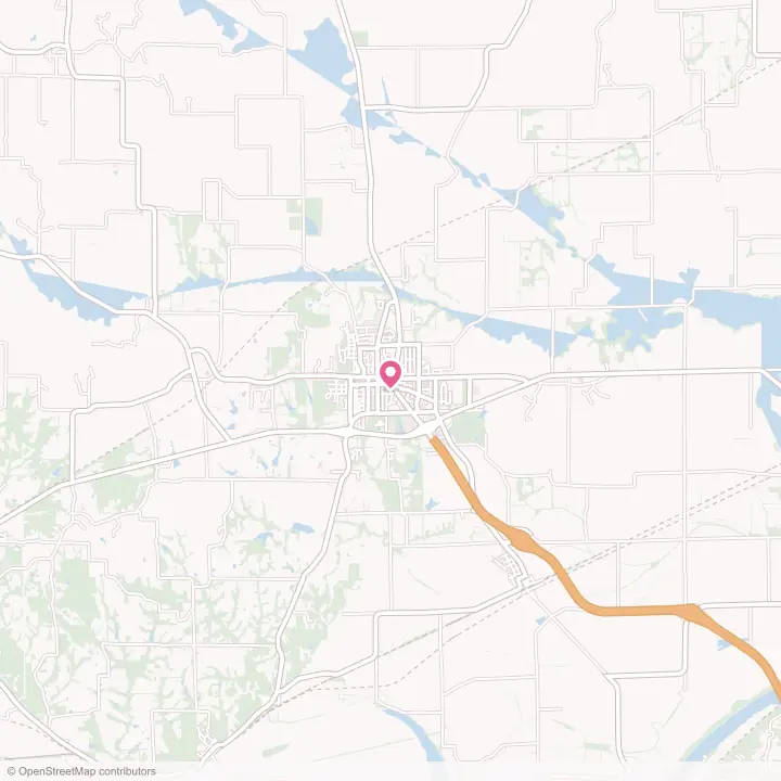 Map of the flower delivery area in Richmond, Missouri