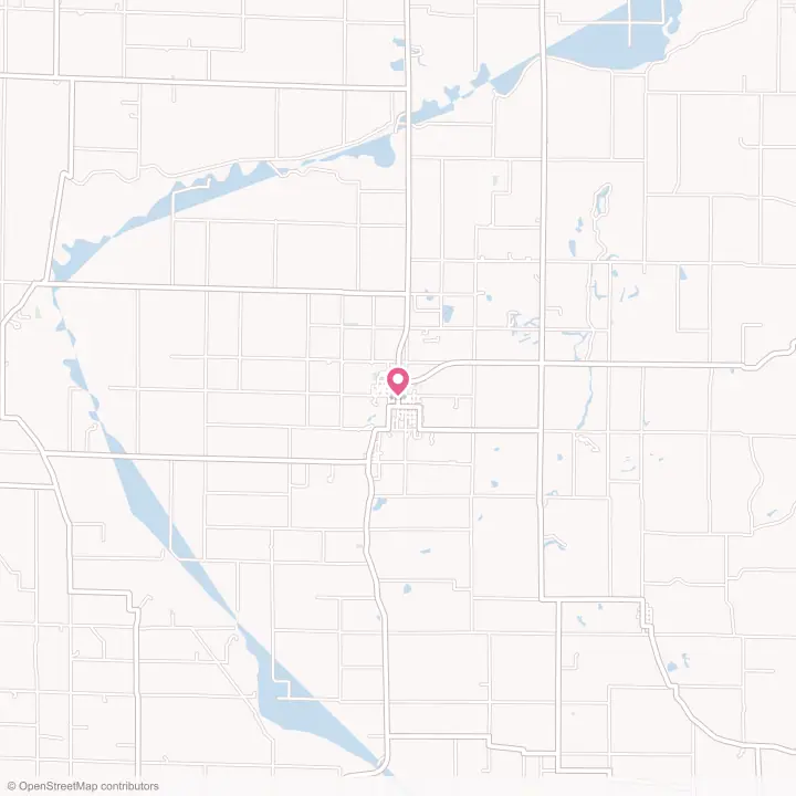 Map of the flower delivery area in Clay City, Indiana