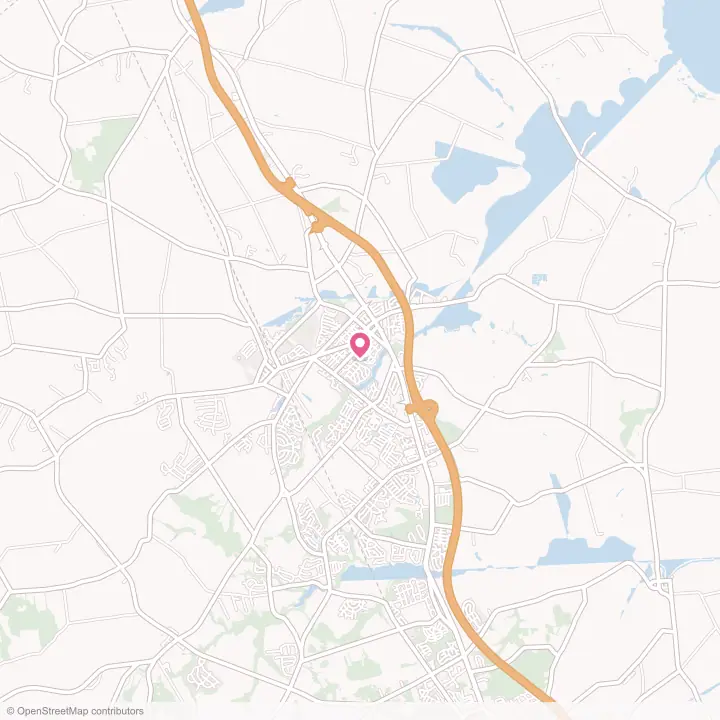 Map of the flower delivery area in Smyrna, Delaware