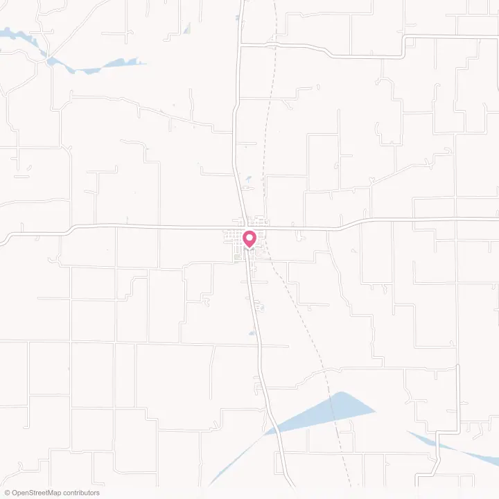 Map of the flower delivery area in Carrollton, Illinois