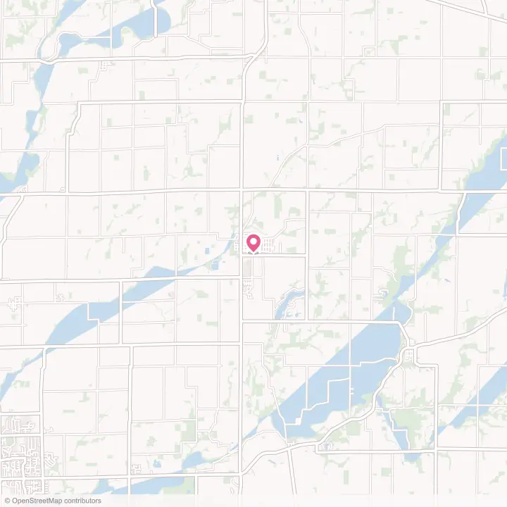 Map of the flower delivery area in Hope, Indiana