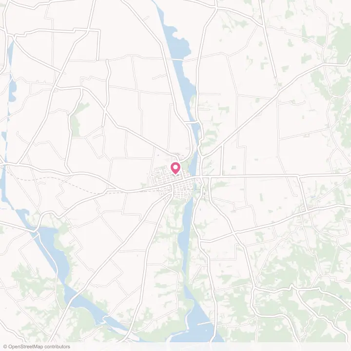 Map of the flower delivery area in Greenfield, Ohio