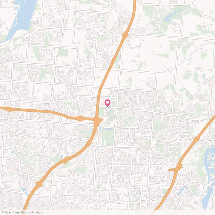 Map of the flower delivery area in Four Bridges, Ohio