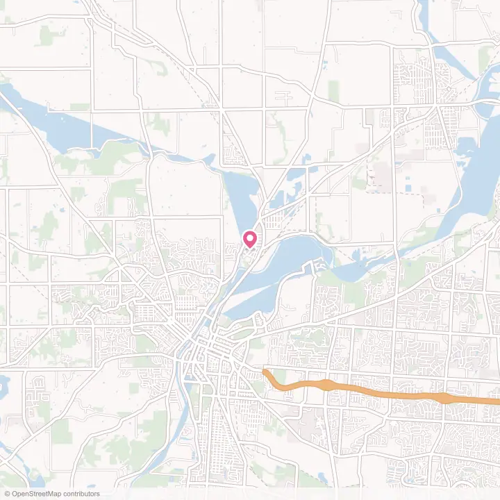 Map of the flower delivery area in New Miami, Ohio